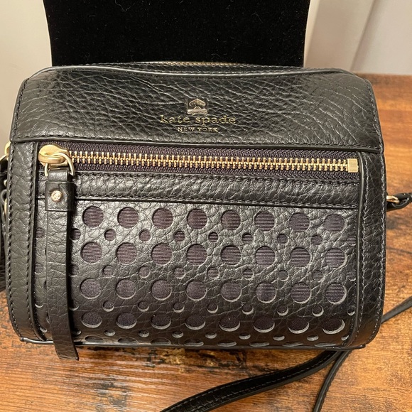 kate spade Handbags - Cute small shoulder bag black leather Kate Spade Perfect condition